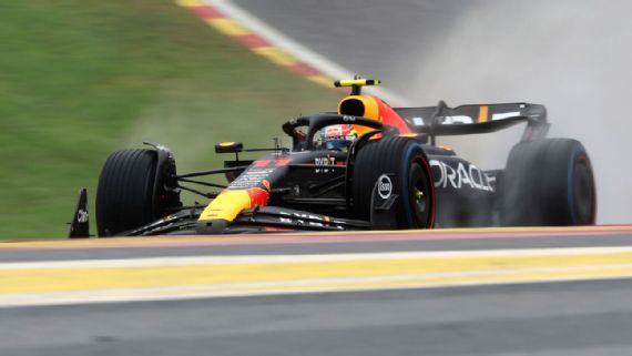 Checo Pérez, quinto en el único entrenamiento libre del Gran Premio de Bélgica