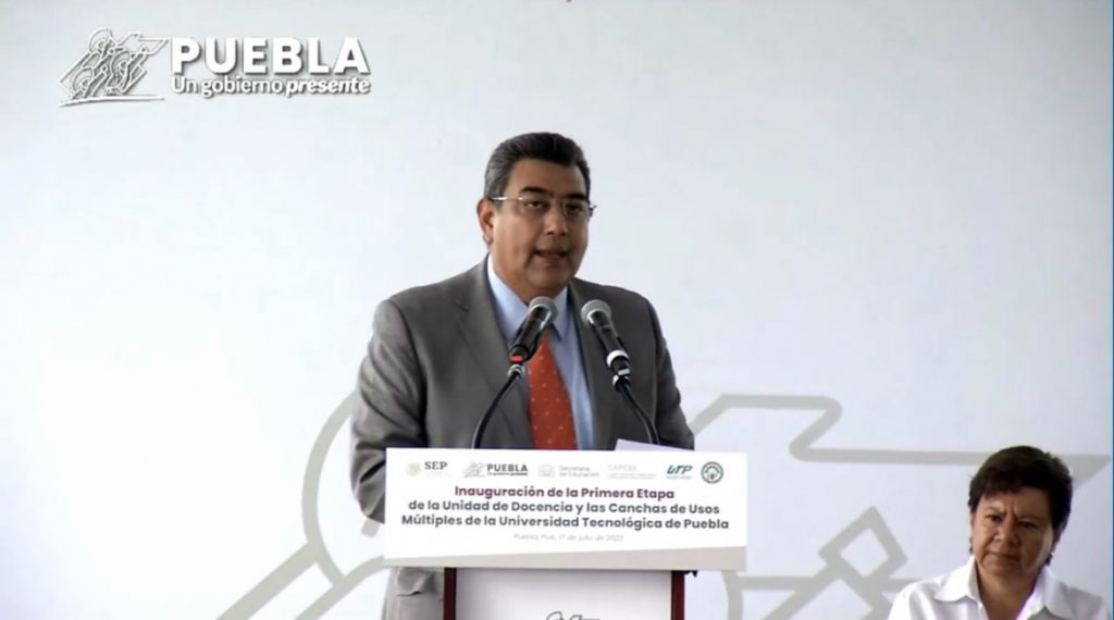 Video desde Puebla: Inaugura Sergio Salomón la unidad de docencia de la UTP con inversión de 24 mdp