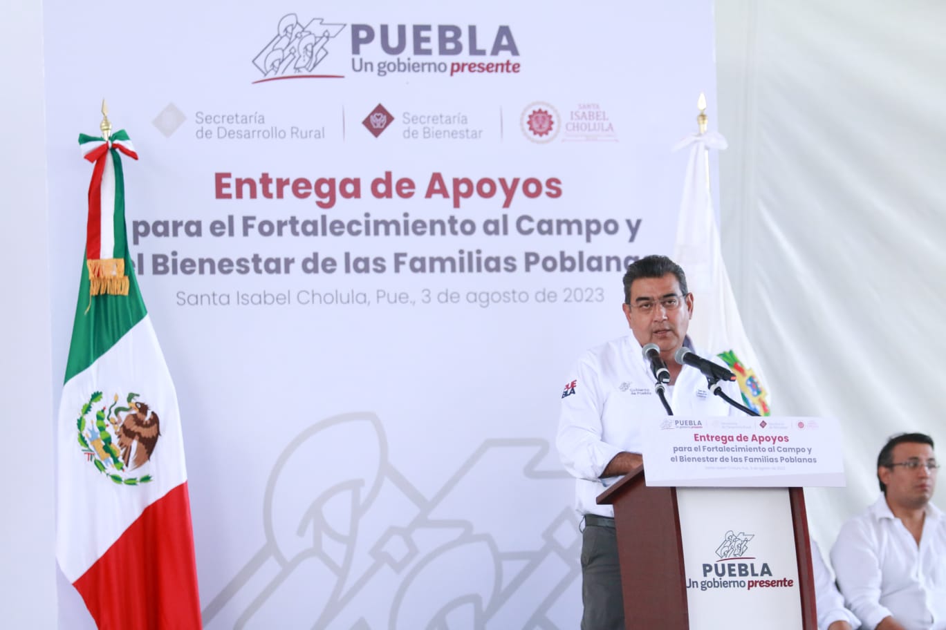 En Puebla, el campo mantiene un crecimiento constante, asentó Sergio Salomón Céspedes