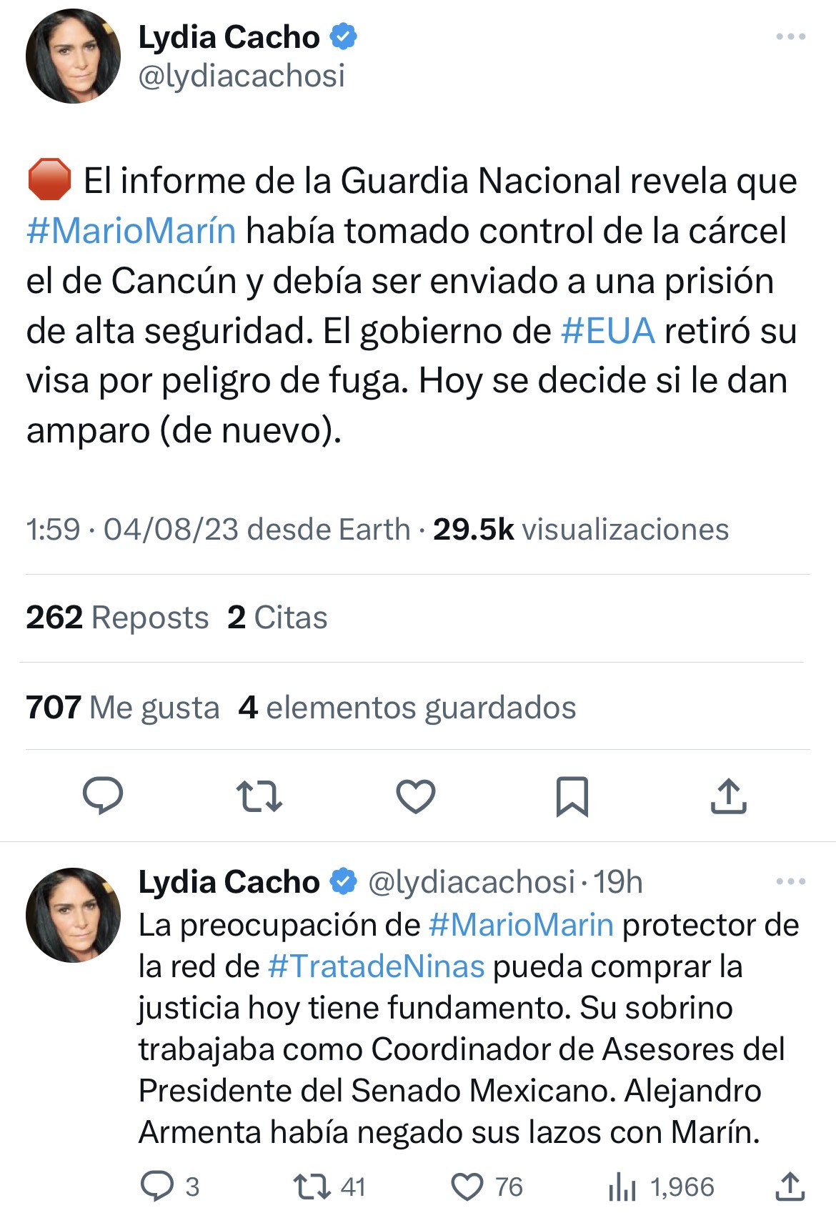 Acusa Lydia Cacho que Mario Marín tomó el control de penal en Cancún 