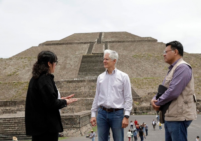 Resalta Del Mazo el reconocimiento que hace la UNESCO a Teotihuacán