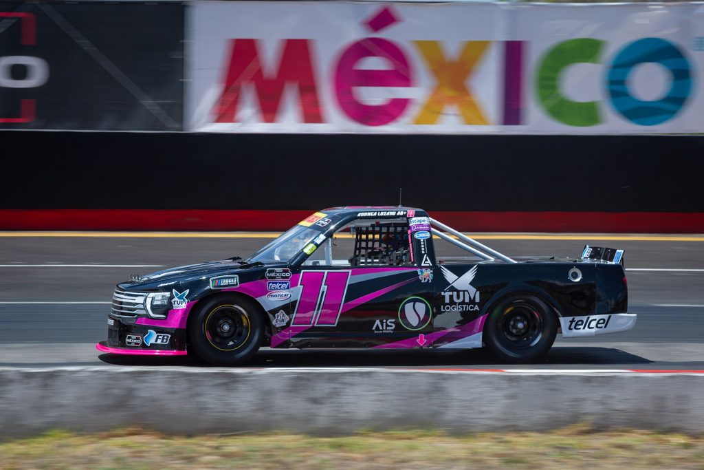 Andrea Lozano, tomó el top-5 De Trucks México Series en el Súper Óvalo Potosino