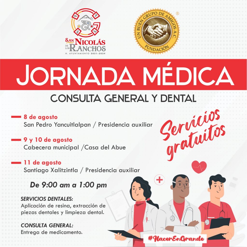 San Nicolás de los Ranchos: ¡Súmate a la jornada gratuita de salud!