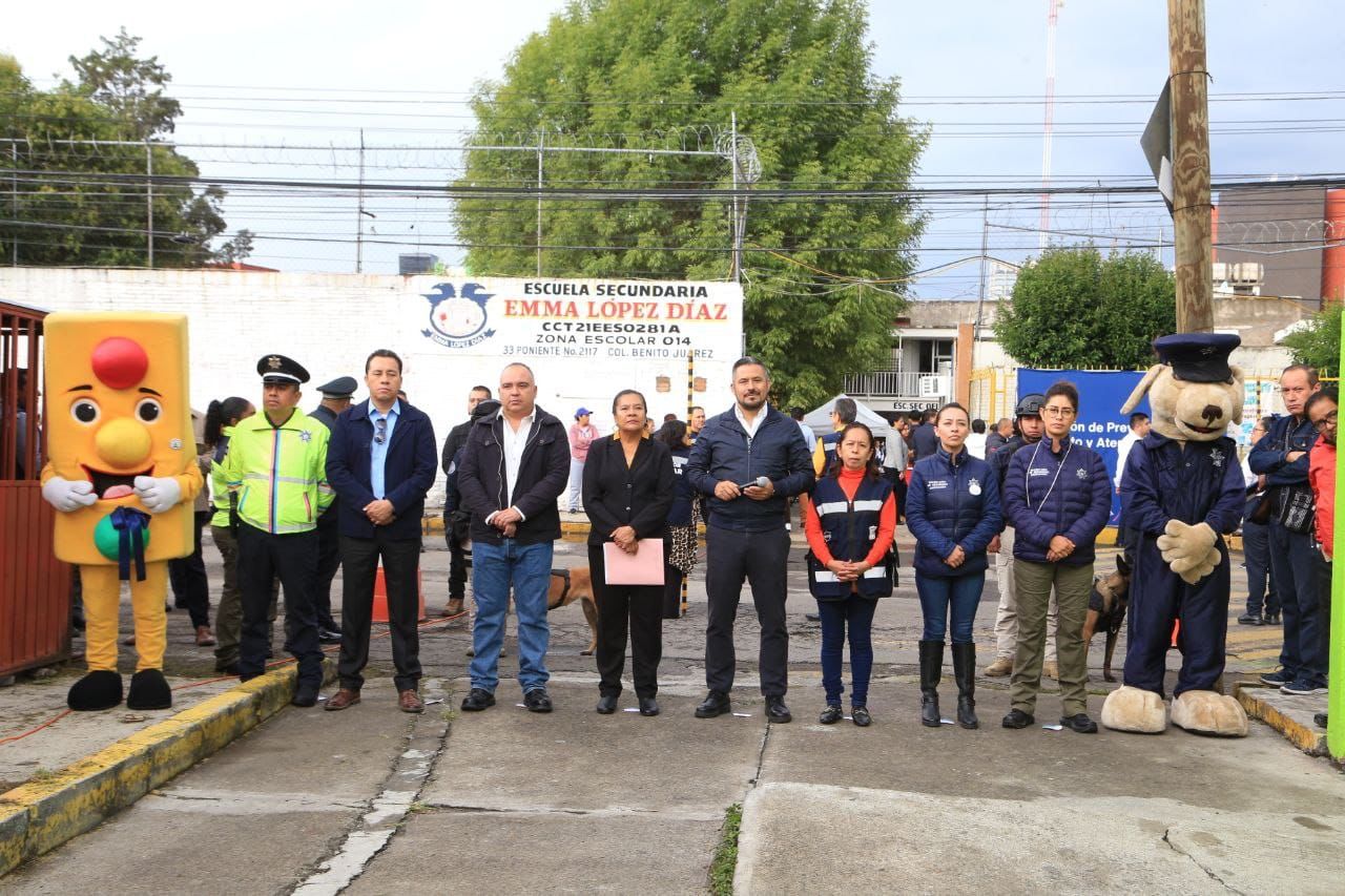 Video desde Puebla: En la capital, realizan operativo de seguridad por el regreso a clases