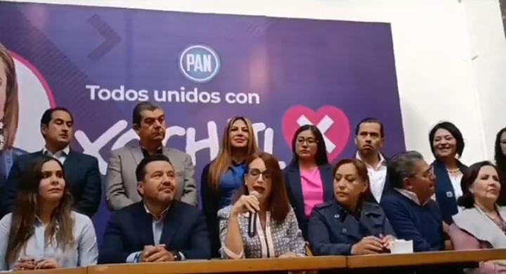 Video desde Puebla: Diputados federales y locales del PAN cierran filas con Xóchitl Gálvez