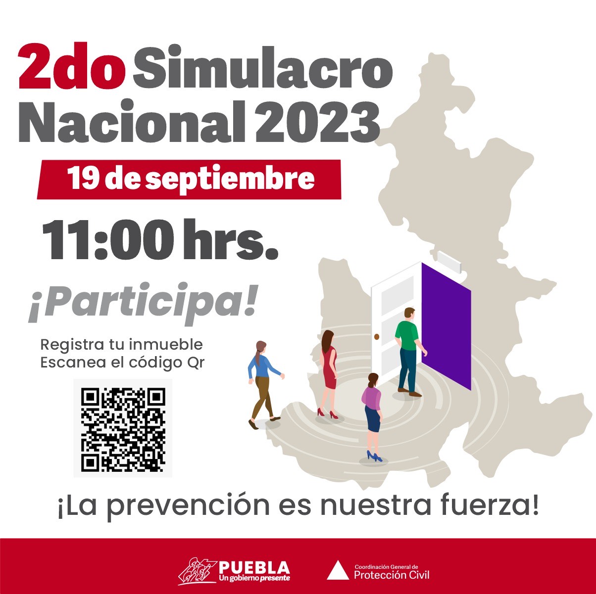 El 19 de septiembre habrá marcosimulacro en Puebla, confirmó Andrés Villegas