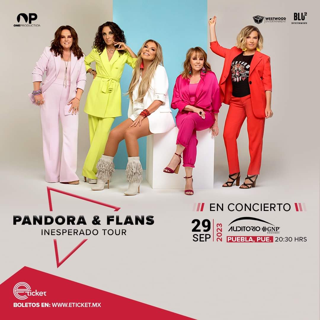 La expectativa crece cada vez más a un mes de que se presente “Pandora & Flans: Inesperado Tour” en Puebla
