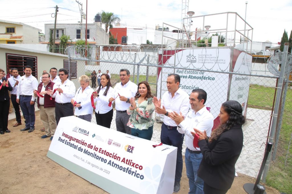 Fotonota: Sergio Salomón Céspedes inaugura estación de monitoreo atmosférico en Atlixco