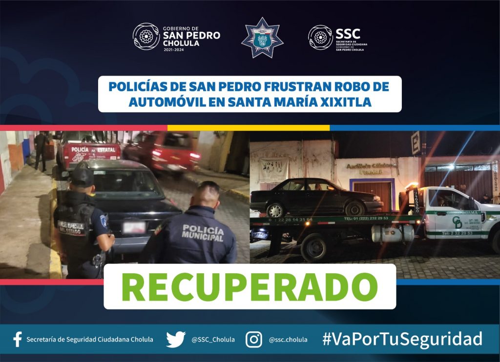 Frustran robo de automóvil en Santa María Xixitla