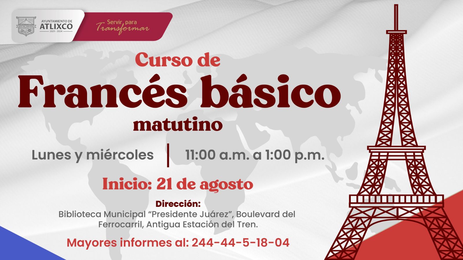 Inscríbete a los cursos gratuitos de idiomas del ayuntamiento de Atlixco