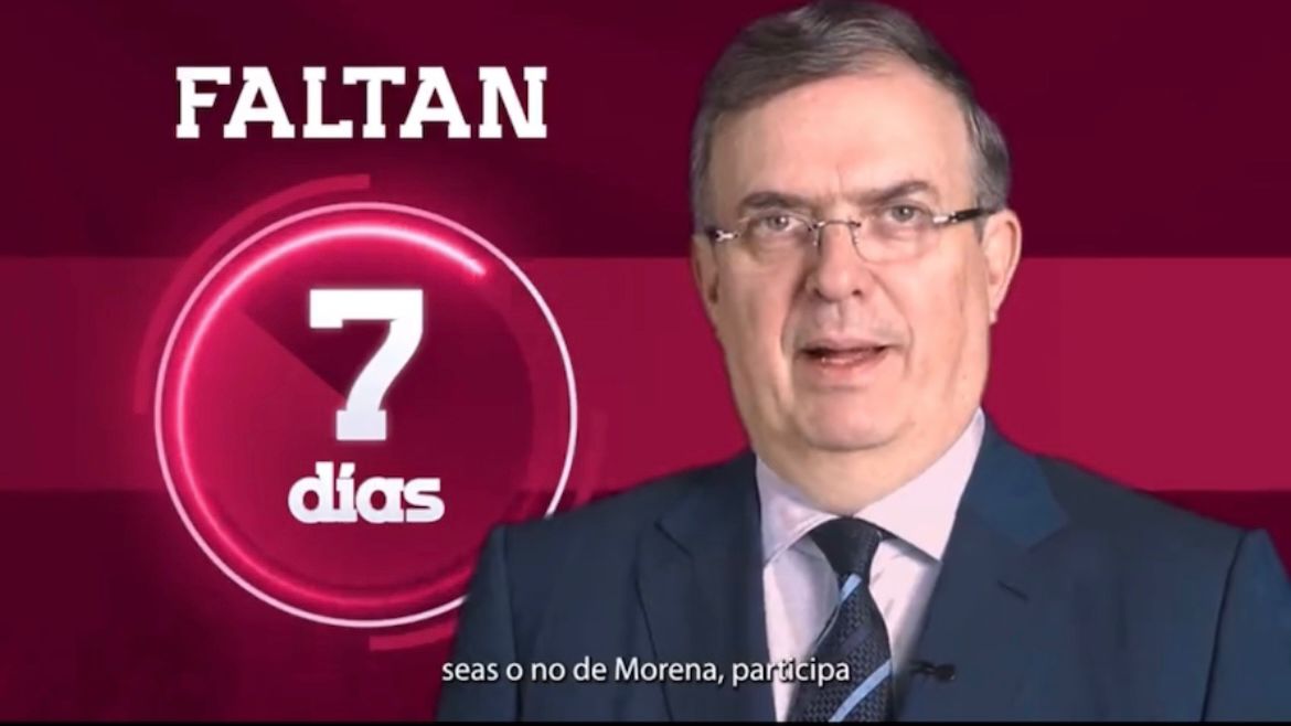Marcelo Ebrard lanza spot para invitar a quienes no militan en Morena a participar en la encuesta