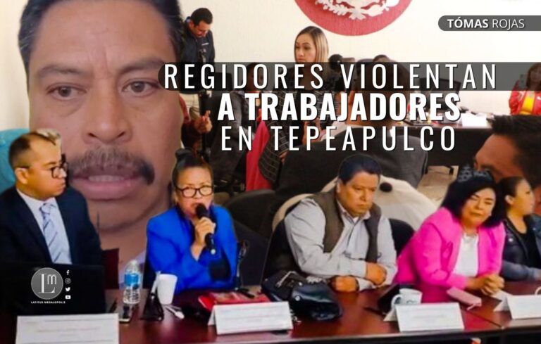 Regidores violentan a trabajadores en Tepeapulco