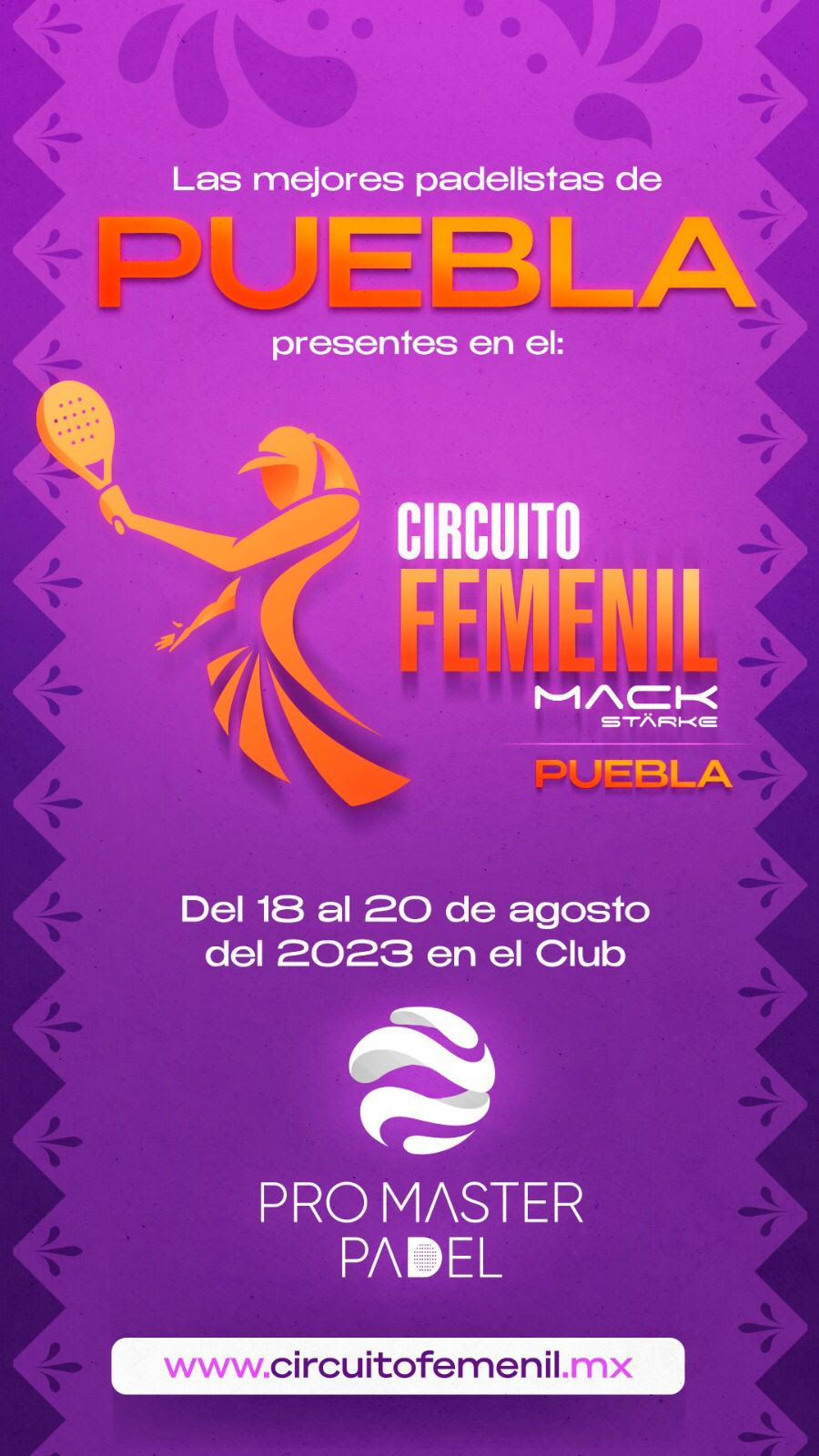 El Circuito Femenil de Pádel abre su torneo a nivel nacional en la emblemática ciudad de Puebla
