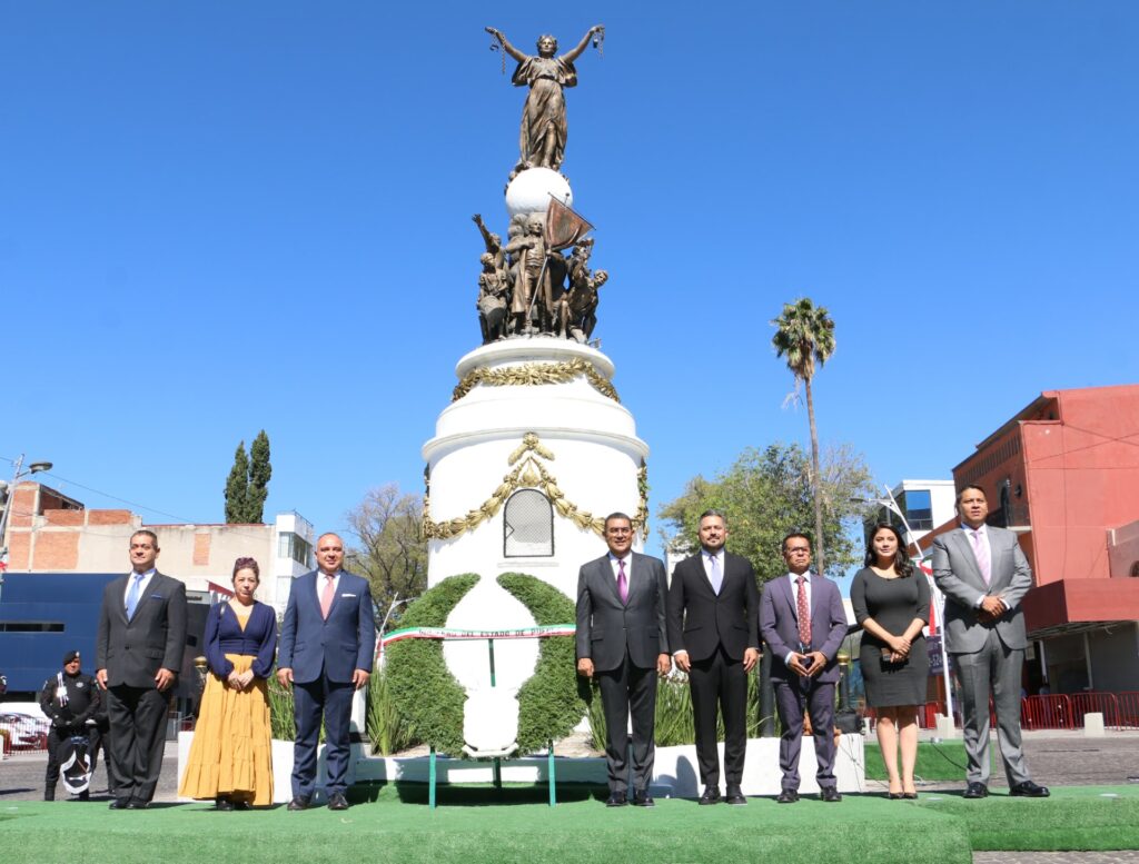 Fortalecer valores y la unidad, pidió Sergio Salomón Céspedes en el 202 aniversario de la Consumación de la Independencia de México