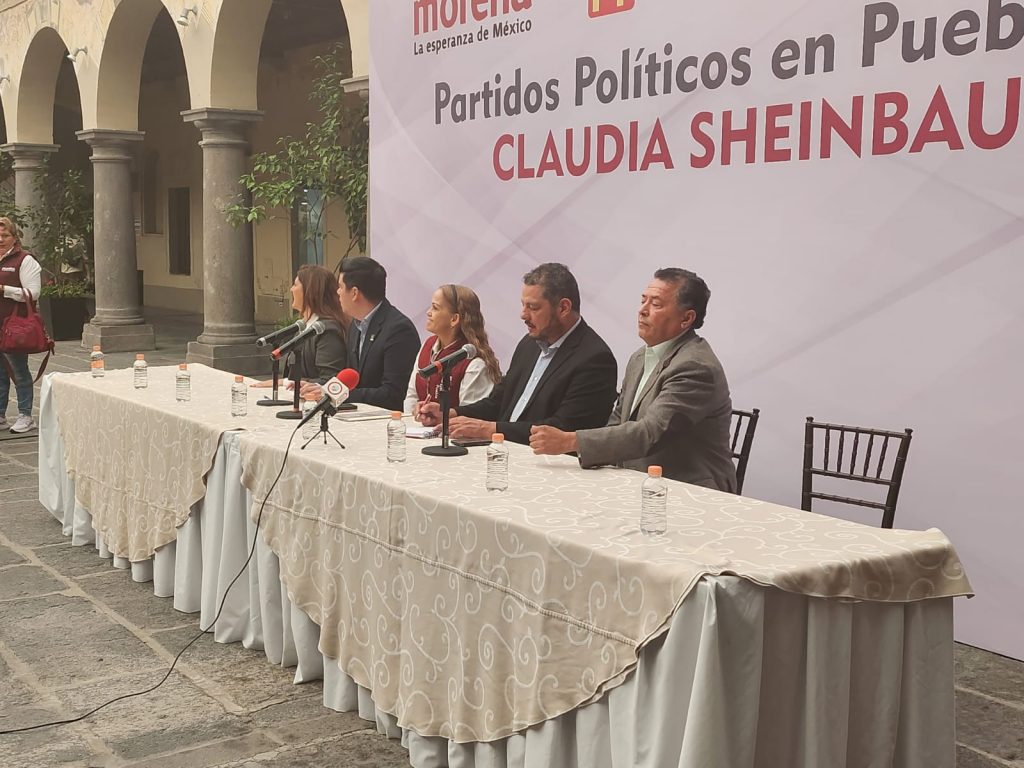 Video desde Puebla: Nueva Alianza, Fuerza Por México y PSI se suman a Morena, Pvem y PT con Claudia Sheinbaum