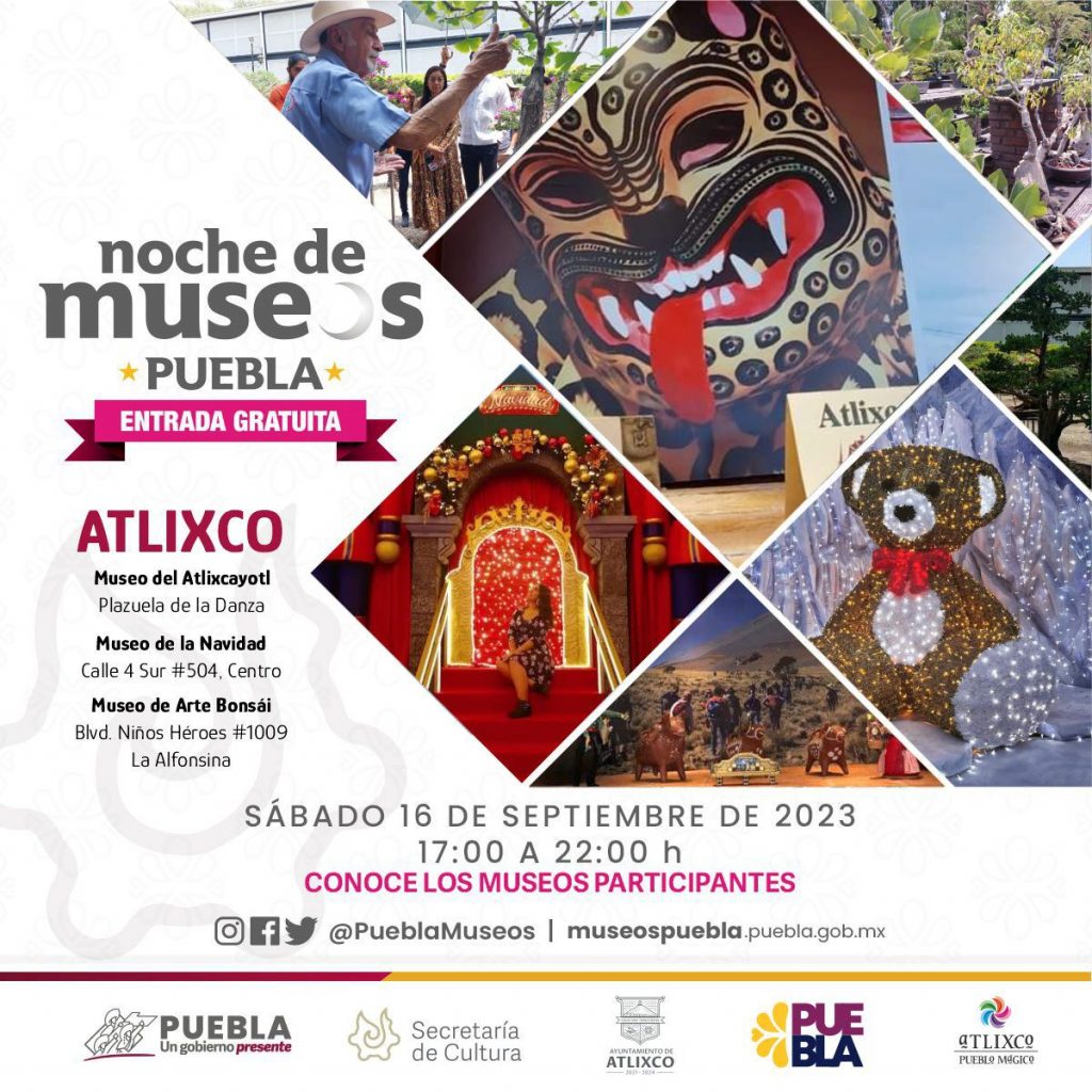 Atlixco se suma a noche de museos, confirmó Ariadna Ayala
