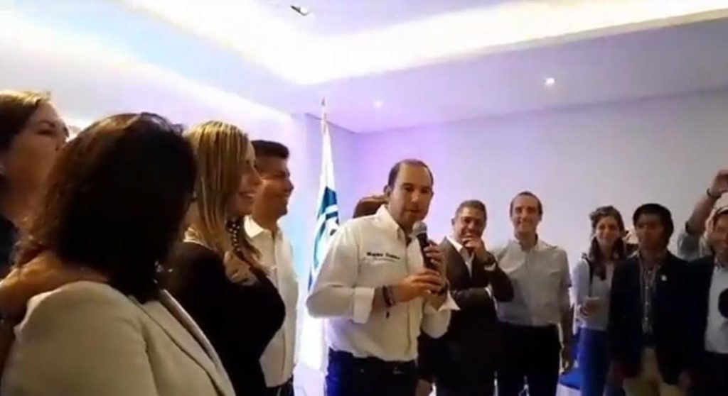 Video desde Puebla: Marko Cortés apoya a Eduardo Rivera para 2024