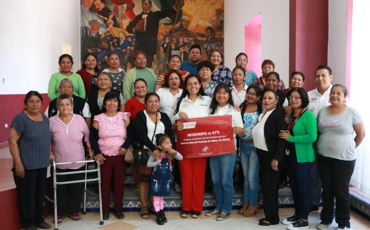 Desde Atlixco: Ariadna Ayala aumentó casi 70% recursos a casas de salud