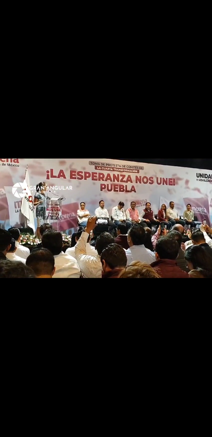 Video desde Puebla: Claudia Sheinbaum encabeza toma de protesta de comités de Morena