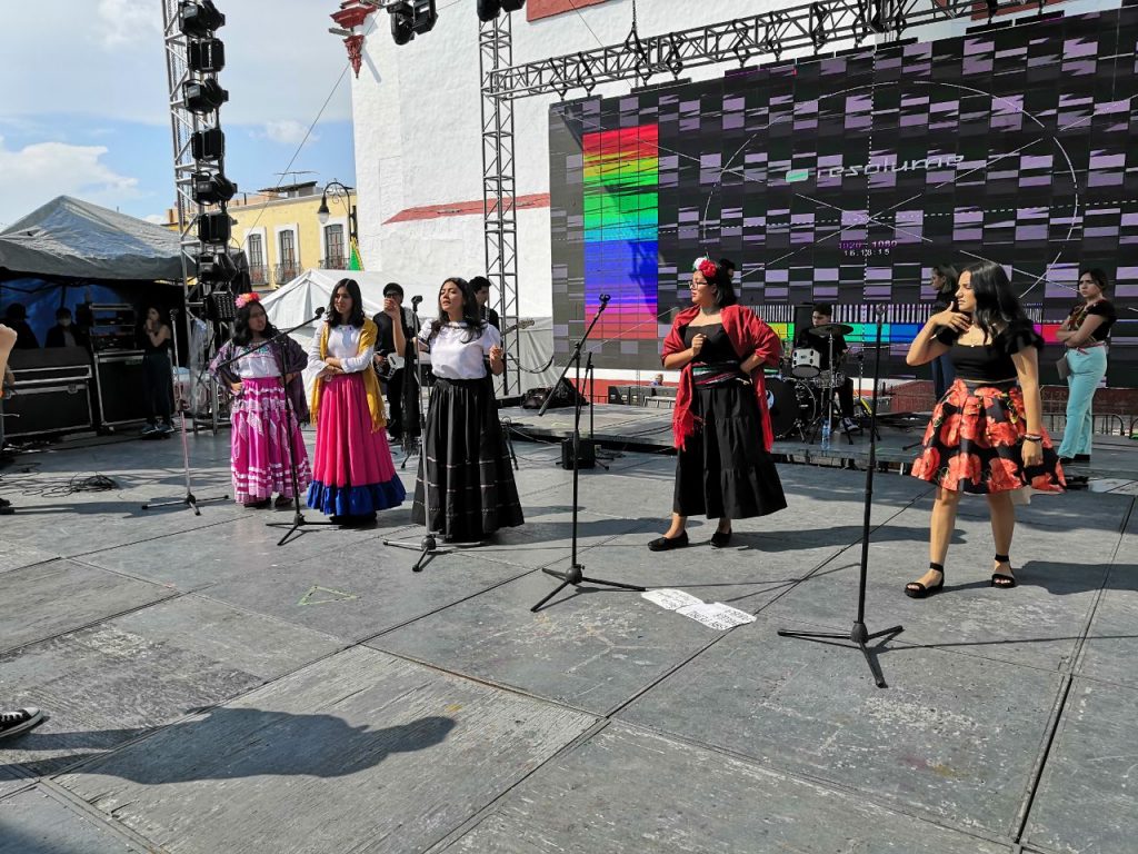 La lucha libre llegó a la Feria Cholula 2023 para divertir a las familias