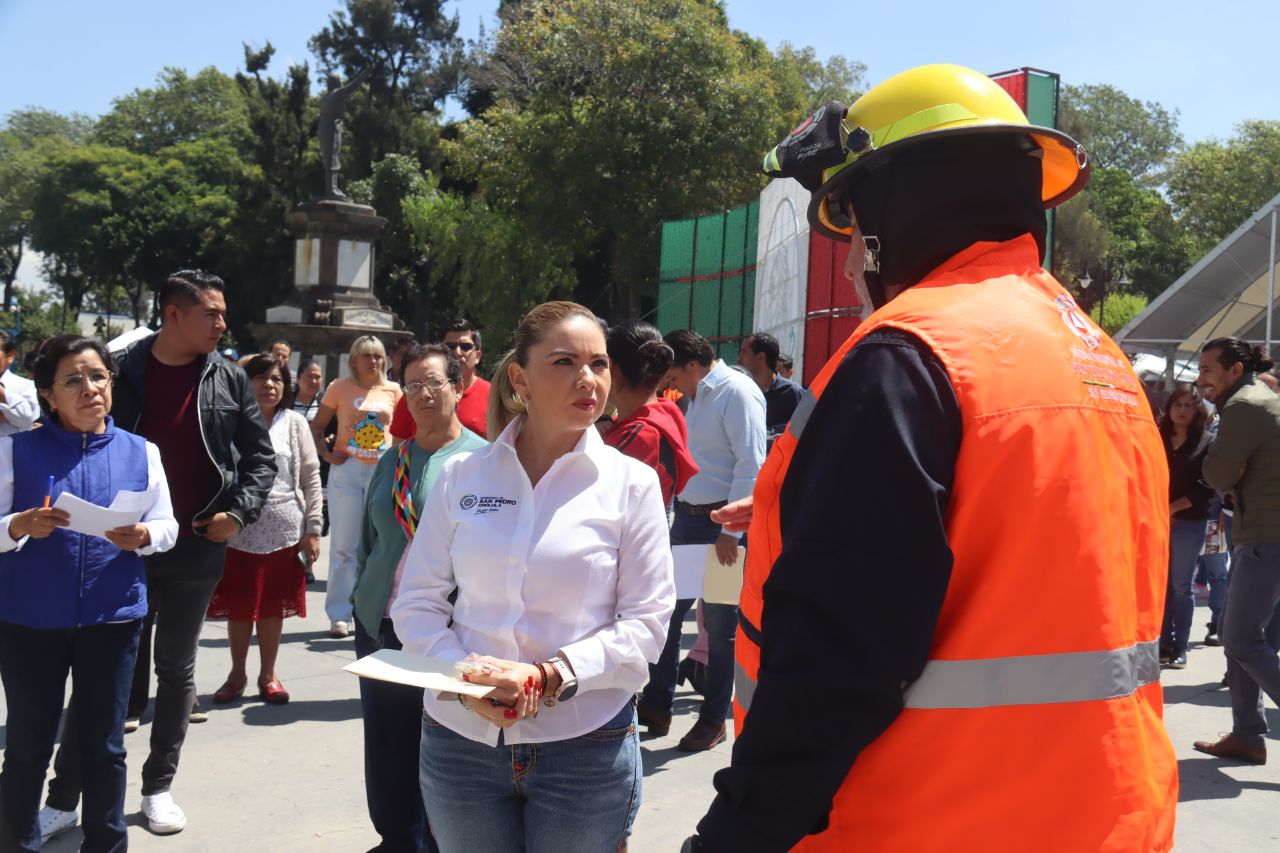 Gobierno de Cholula participa en Segundo Simulacro Nacional de Sismo junto a la ciudadanía