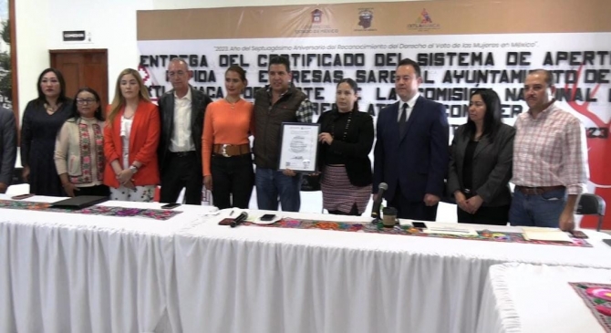 Ixtlahuaca recibe certificación de la CONAMER