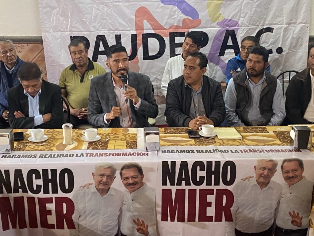 Presidentes auxiliares, encabezados por el ex diputado de MC, Carlos Morales, se sumaron a Nacho Mier