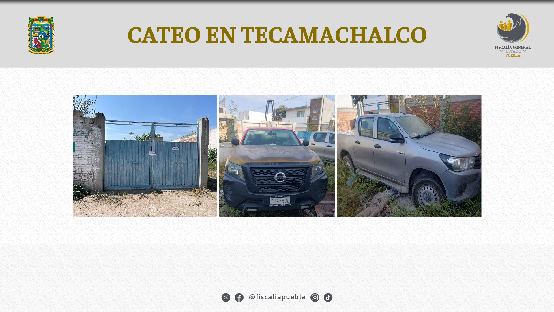 Encuentran vehículo robado en vivienda de Tecamachalco