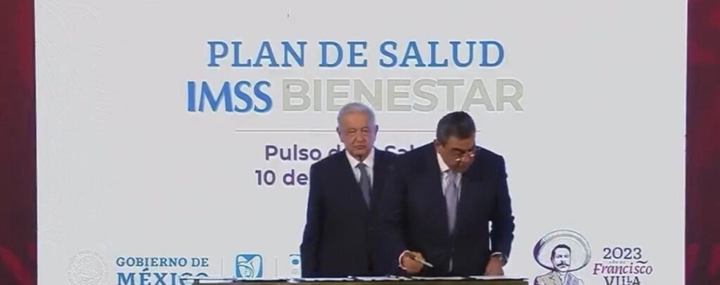 Salomón Céspedes firmó acuerdo nacional para la creación del IMSS-Bienestar