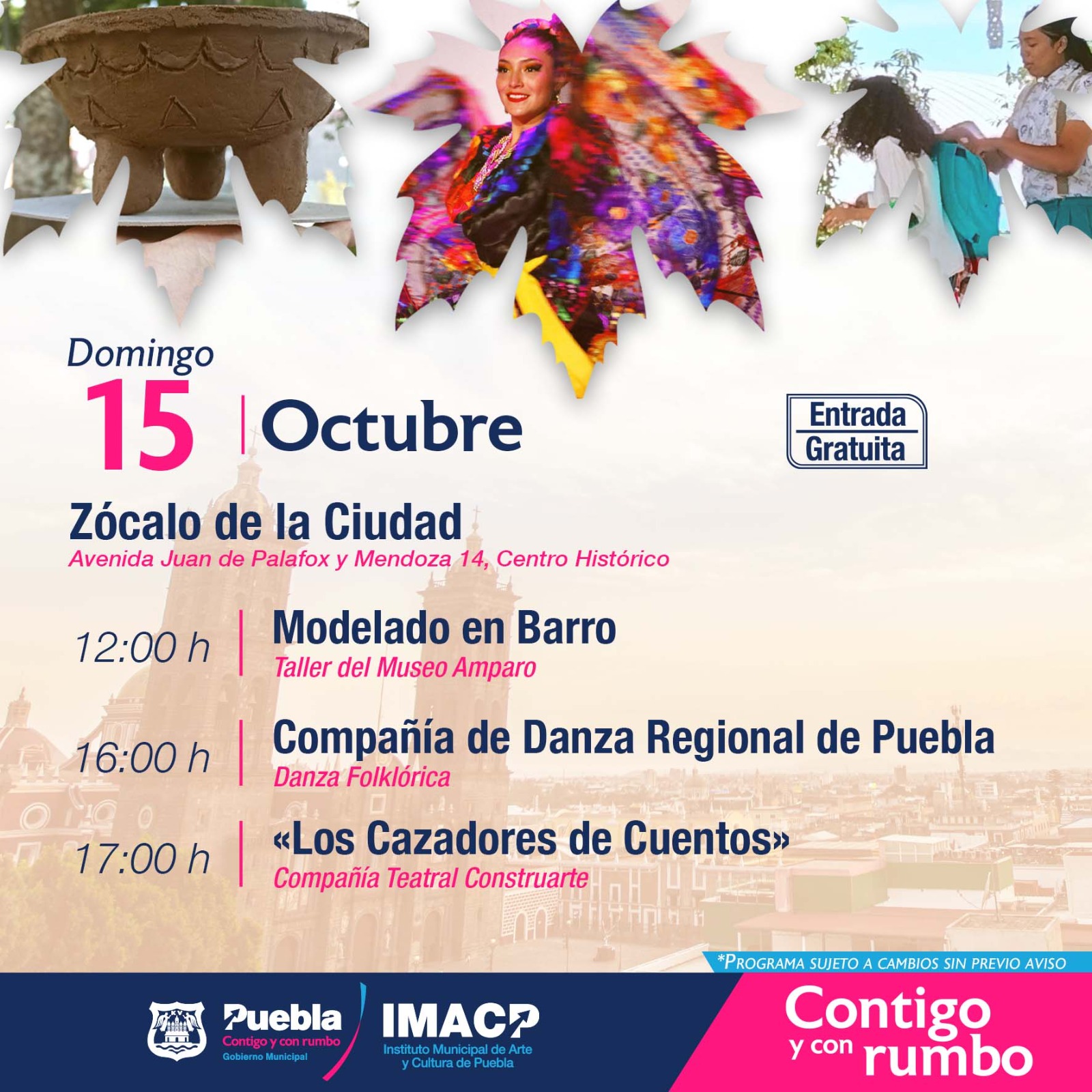 ¡Conoce la agenda cultural y artística de Puebla capital este fin de semana!
