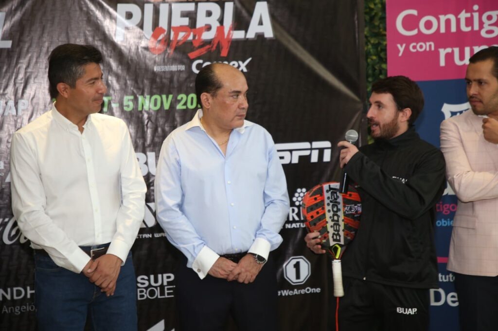 Puebla capital, sede el Torneo Open de Pádel, anunció Eduardo Rivera