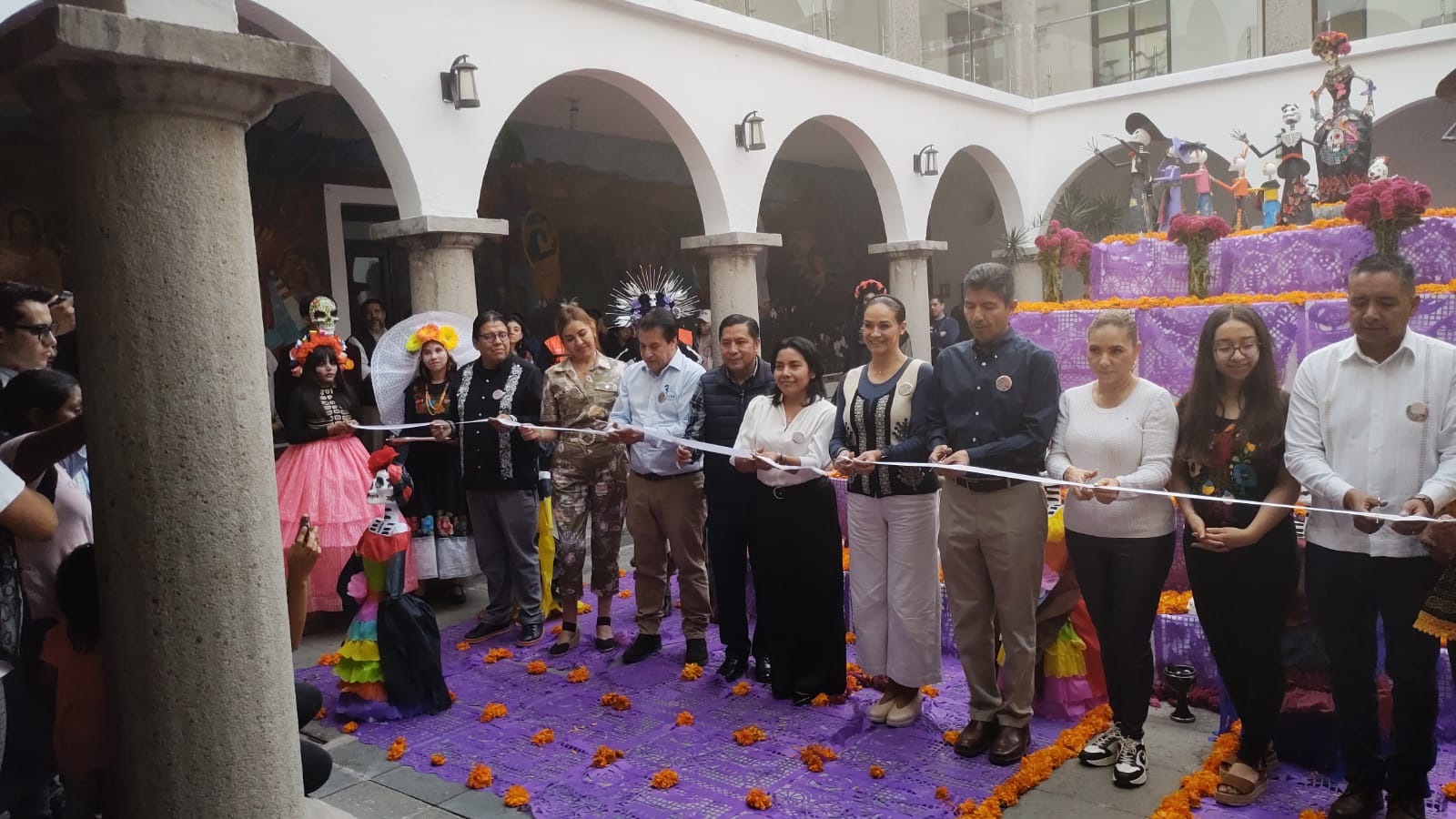 Video desde Puebla: Se espera más de un millón de visitante en el Corredor de Ofrendas, señaló Rivera Pérez