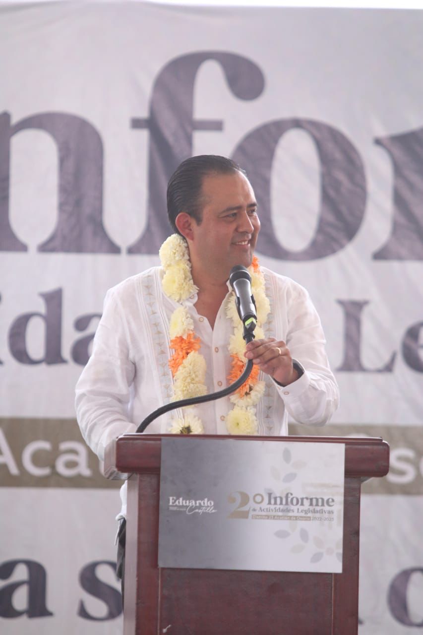 Reafirma Eduardo Castillo su compromiso de legislar y gestionar acciones para la Mixteca