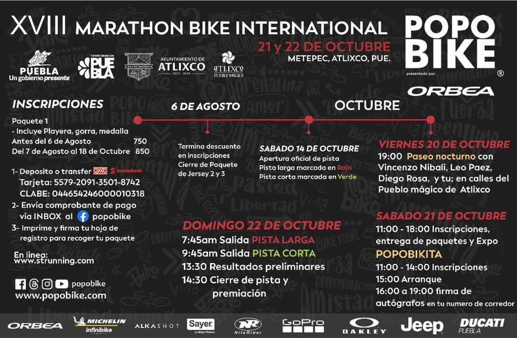 Desde Atlixco: Este viernes inicia el evento ciclista Popobike, informó Ariadna Ayala