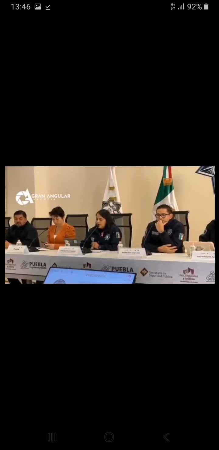 Video desde Puebla: Daniel Iván y Consuelo Cruz informan resultados del trabajo conjunto em materia de seguridad
