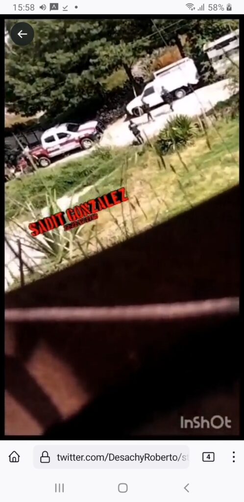 Video desde Puebla: Enfrentamiento entre presuntos narcomenudistas deja 6 muertos y dos heridos en Canoa.