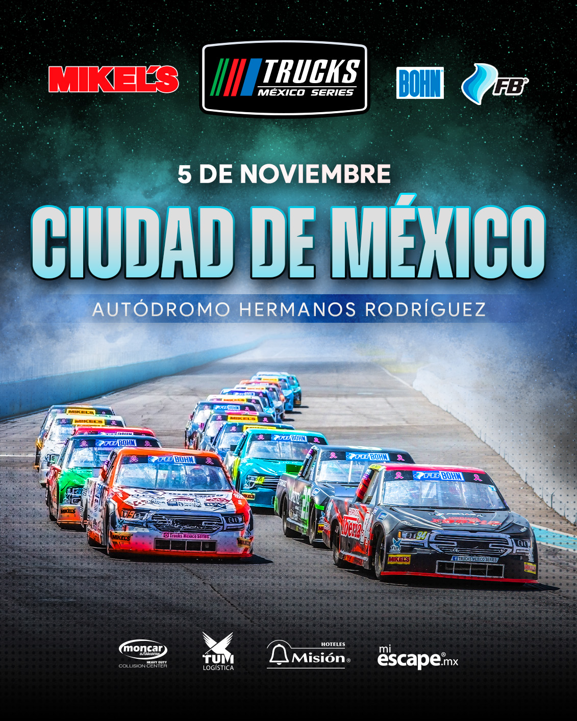 Trucks México Series 2023, llega al Autódromo Hermanos Rodríguez en busca de Campeón