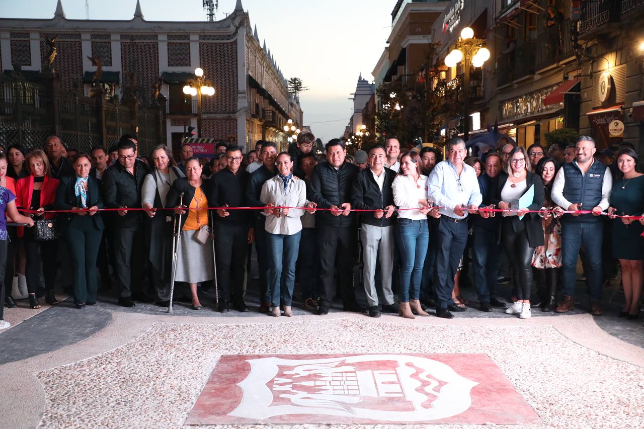 Ahora el corredor peatonal de la 16 de Septiembre es más accesible y seguro, gracias a la rehabilitación del Ayuntamiento de Puebla
