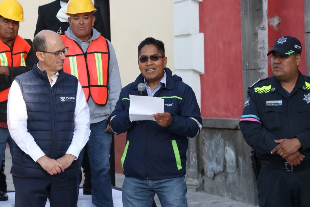 Ayuntamiento de Puebla entregó la rehabilitación de las calles de la zona norte del Centro Histórico