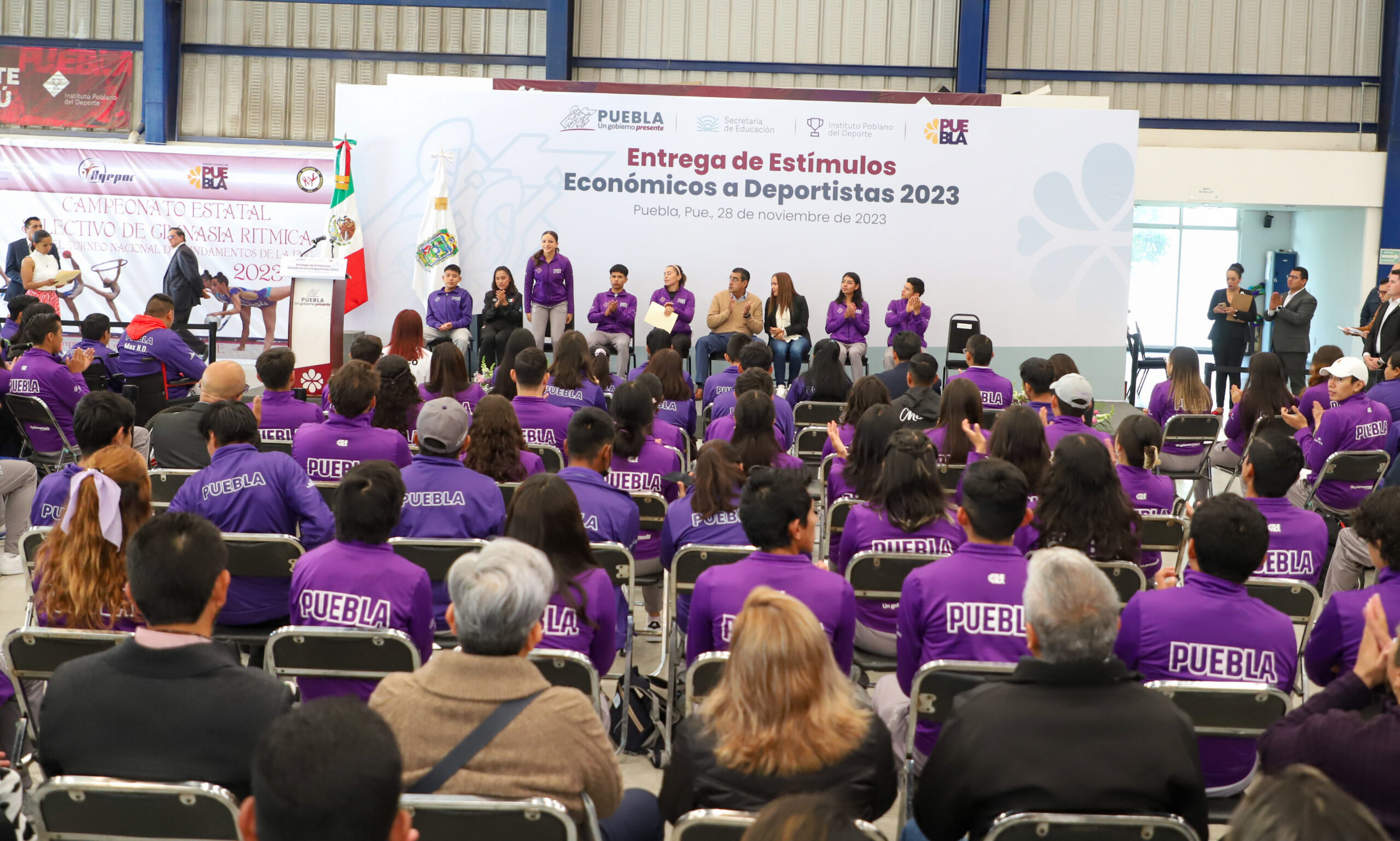 Gobierno de Puebla sí apoya a deportistas, reiteró Sergio Salomón