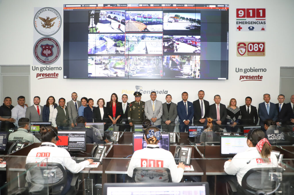 Para fortalecer la seguridad de Huejotzingo, Sergio Salomón rehabilitó el arco y el centro de atención a emergencias