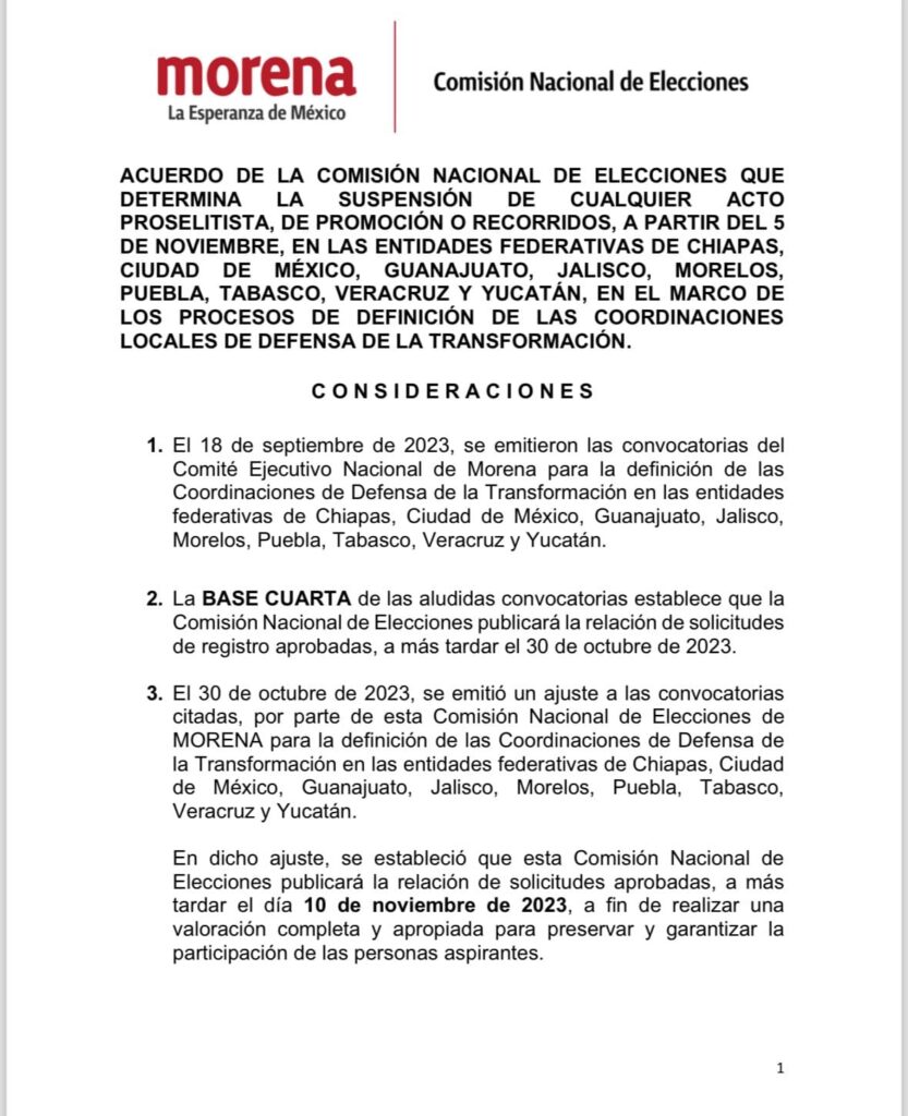 Luego de años de proselitismo anticipado, Morena prohíbe campaña a sus precandidatos
