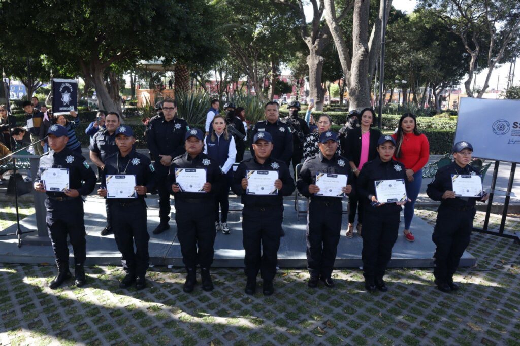 San Pedro Cholula cuenta con 23 policías más: Paola Angon