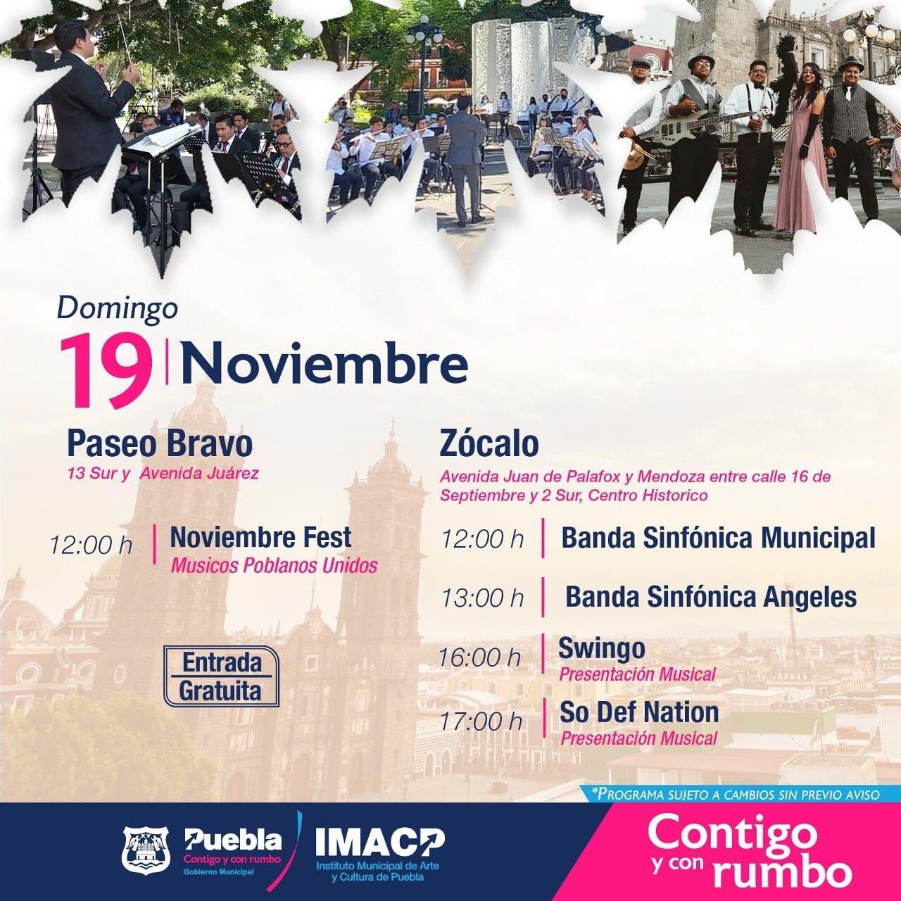 Arte y cultura este fin de semana en Puebla capital