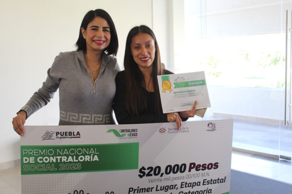 Ayuntamiento de Puebla gana Premio Estatal de Contraloría Social