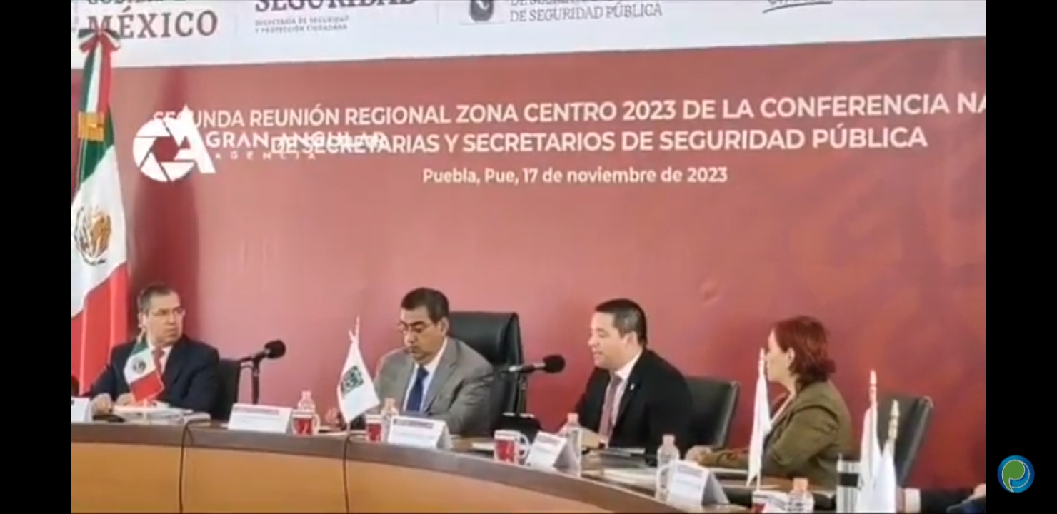 Video desde Puebla: Cooperación y coordinación, claves contra la inseguridad, reiteró Sergio Salomón