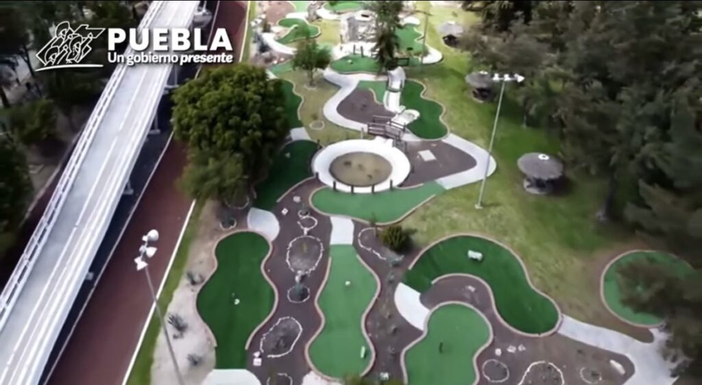 Entrega Sergio Salomón rehabilitación del Parque del Arte