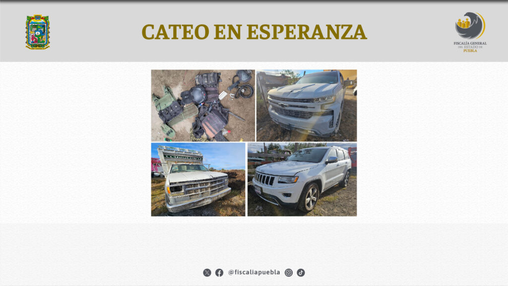 La FGE cateó bodega en Esperanza y recuperó camionetas robadas