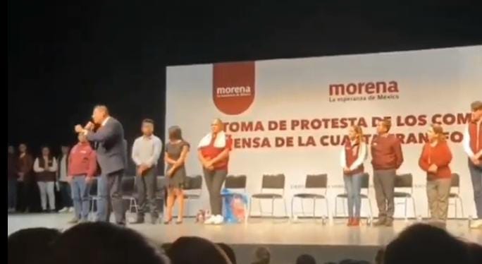 Video desde Puebla: Alejandro Armenta tomó protesta a comités de la 4ta transformación