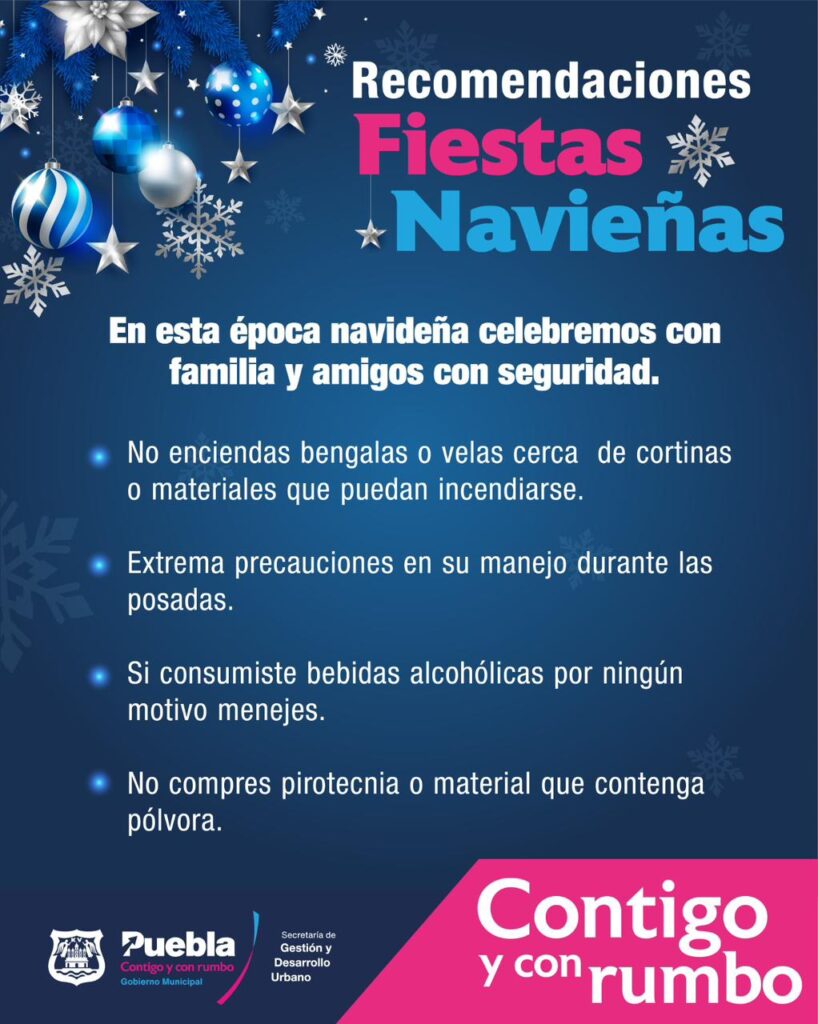 ¡Recomendaciones para unas posadas seguras!